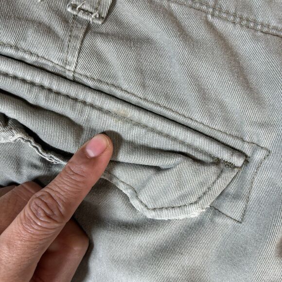 Polo Jeans Co Ralph Lauren Green Utility Cargo Military Surplus Shorts Size 34 - Picture 6 of 10